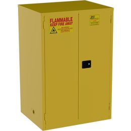 Jamco 34" x 43" x 65" Yellow Flammable Liquid Storage Safety Cabinet w/Self Closing Door