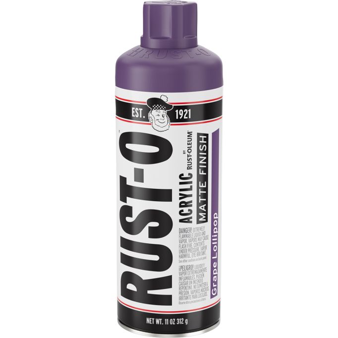 Rust-Oleum 11oz Rust-O Matte Grape Lollipop Artist Spray Paint