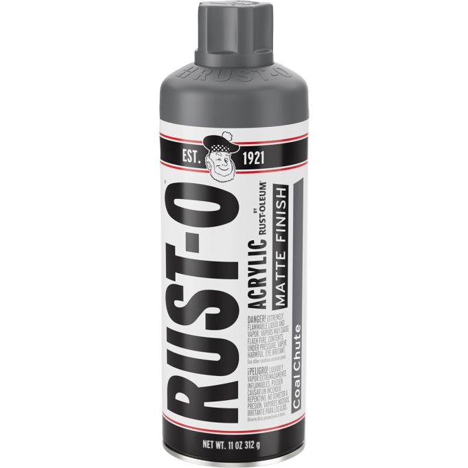 Rust-Oleum 11oz Rust-O Matte Coal Chute Artist Spray Paint
