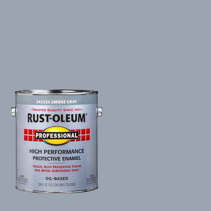 Rust-Oleum 1gal Smoke Gray Professional Oil Based Enamel Paint (Low Odor)