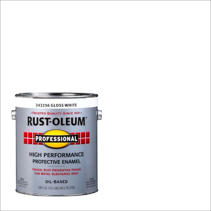 Rust-Oleum 1gal Gloss White Professional Oil Based Enamel (Low Odor)