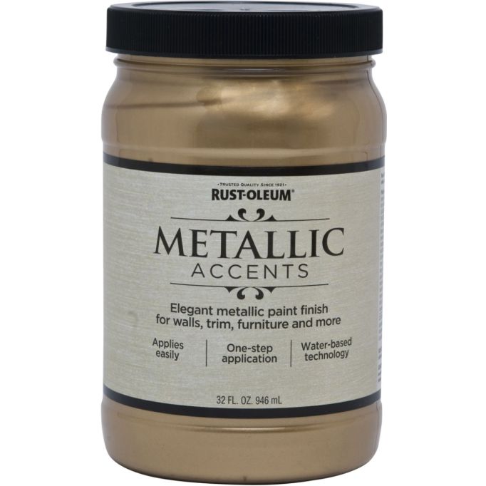 Rust-Oleum 1qt Soft Gold Metallic Accents Paint Finish