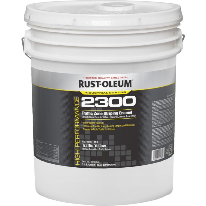 Rust-Oleum 5gal Flat Yellow Traffic and Zone Striping Paint