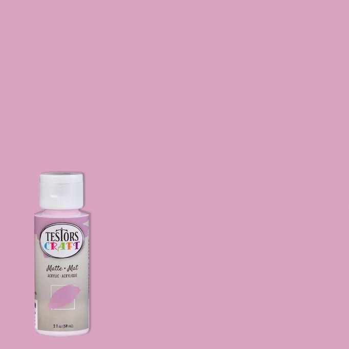 Testors Craft 2oz Petal Pink Matte Acrylic Paint