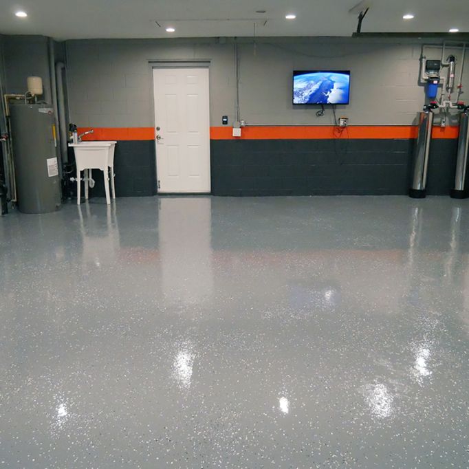 Rust-Oleum Rocksolid Dark Gray High Gloss 1 Car Garage Floor Coating Kit