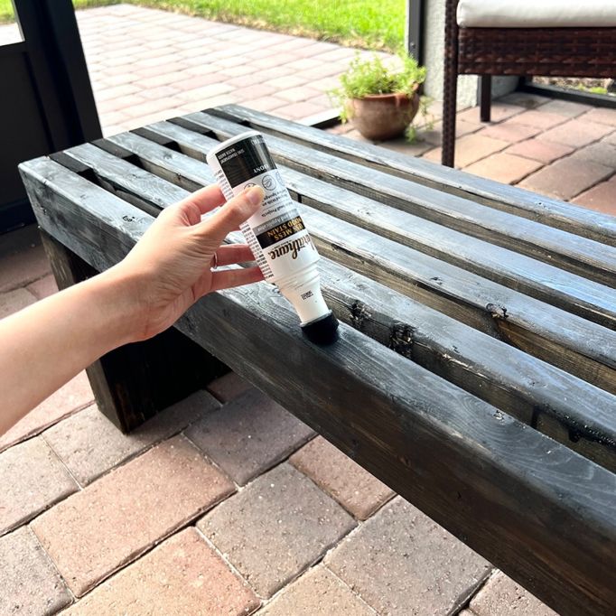 Varathane 4oz Semi-Transparent Ebony Water-Based Less Mess 2-in-1 Wood Stain & Applicator