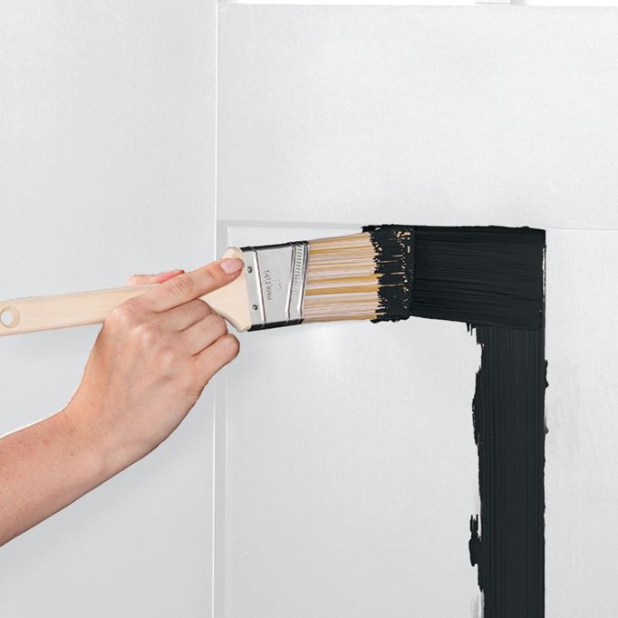 Rust-Oleum 1qt Satin Black Stops Rust Door & Trim Water-Based Paint