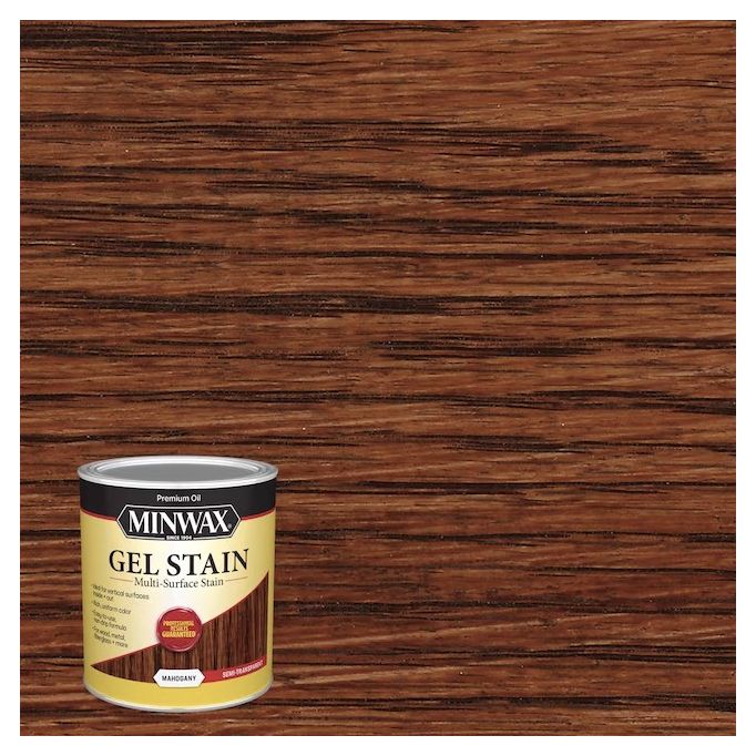 Minwax 1Qt Mahogany Semi-Transparent Gel Stain (High Performance)
