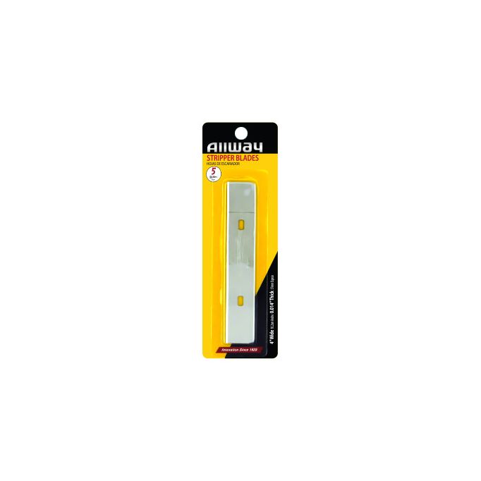 Allway 4" Glass & Tile Scraper Blade (5pk)