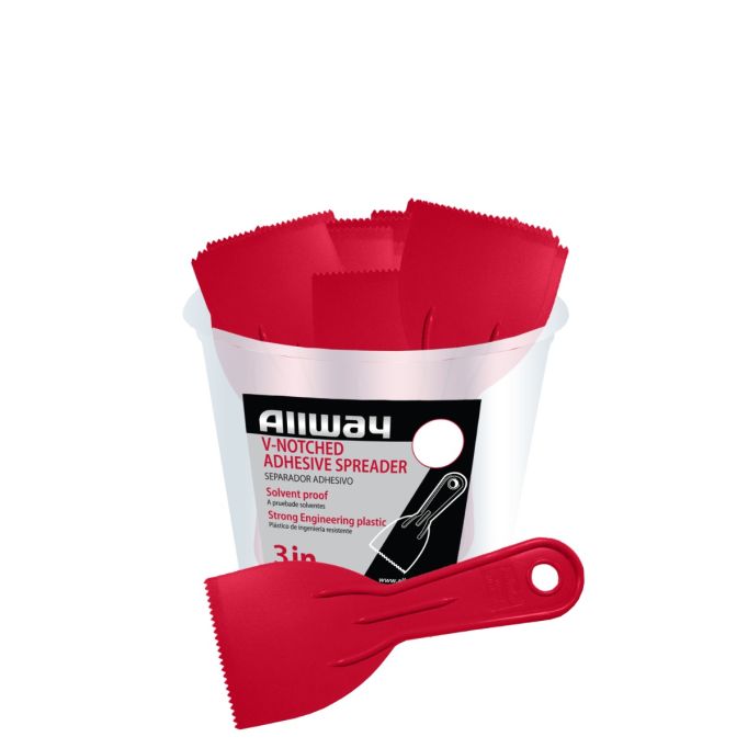 Allway 3" Celcon Plastic V-Notch Spreader (25 per Pack)