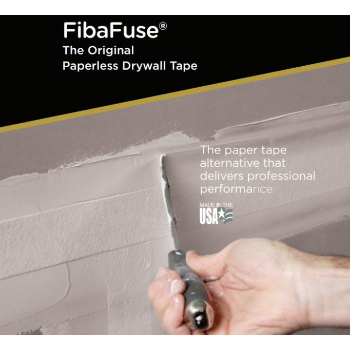 Fibatape 2-1/16" x 250' Creaseless FibaFuse Paperless Drywall Tape