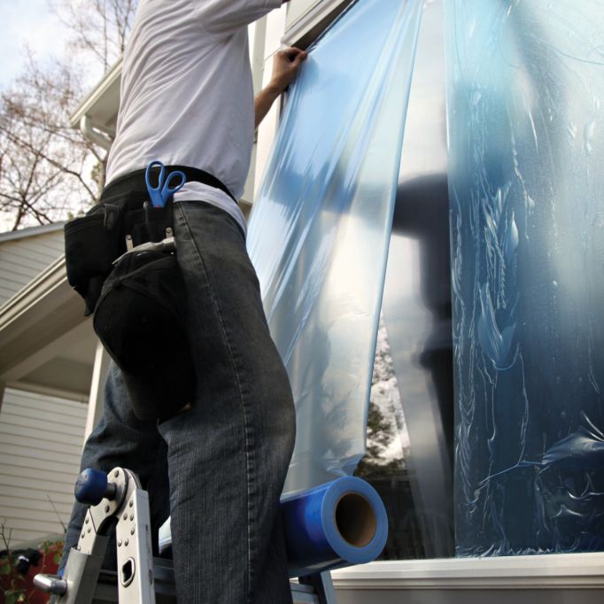 Trimaco 24" x 600' 1.5mil 60 Day Blue Tint Window Film