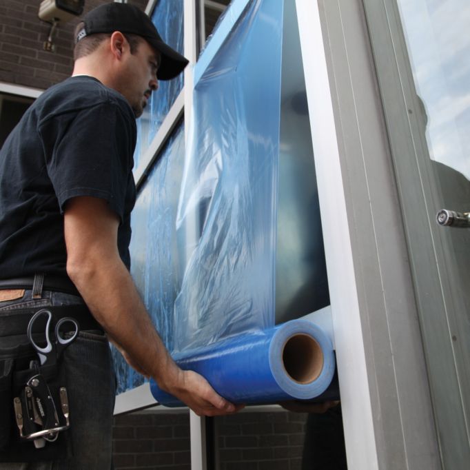 Trimaco 24" x 600' 1.5mil 60 Day Blue Tint Window Film