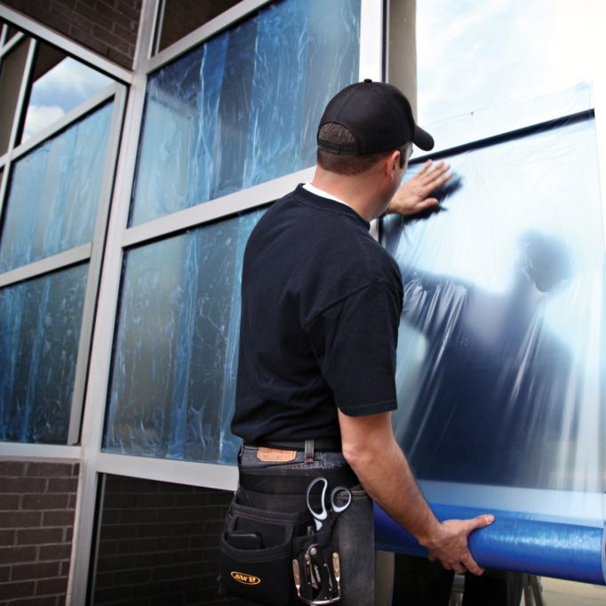 Trimaco 24" x 600' 1.5mil 60 Day Blue Tint Window Film
