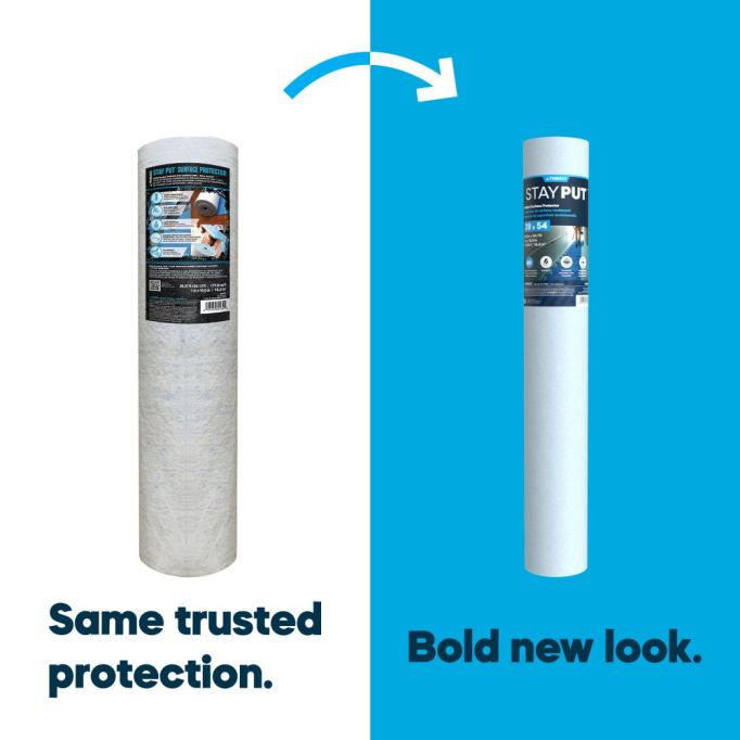 Trimaco 39.97" x 54.13' Stay Put Surface Protector