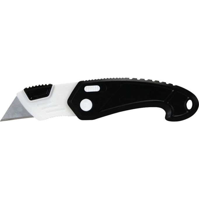 Warner Folding & Locking Plastic Utility Knife, w/ 6 Blades