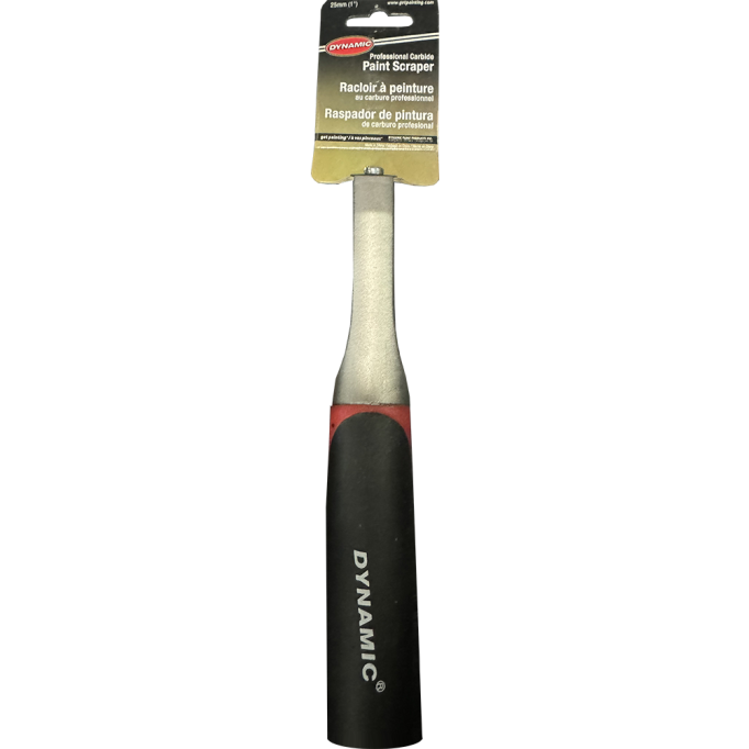 Dynamic 25mm (1") Tungsten Carbide HD 3-Edge Soft Grip Scraper