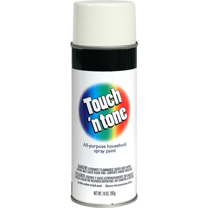 Derusto 12oz Gloss White Touch 'n Tone All Purpose Spray Paint