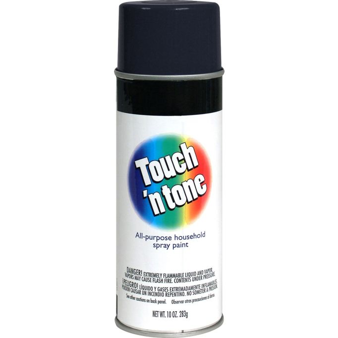 Derusto 10oz Semi-Gloss Black Touch 'n Tone All Purpose Spray Paint