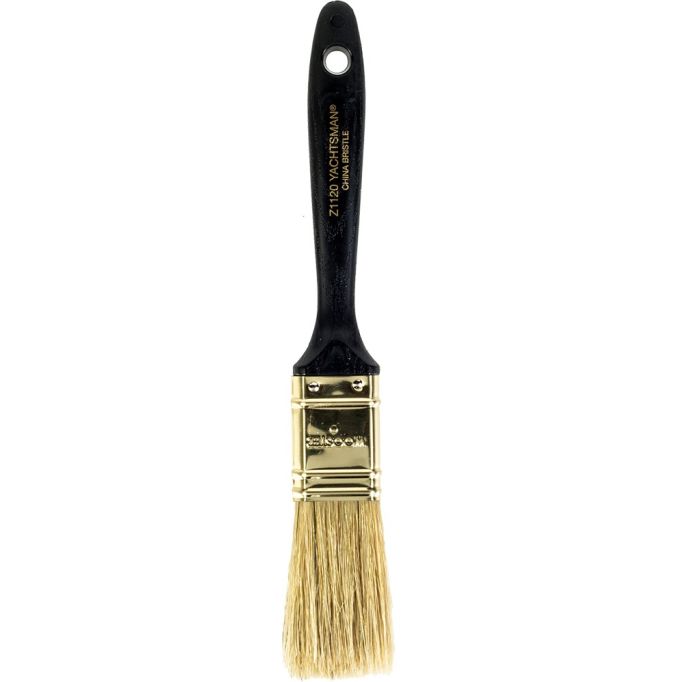 Wooster 1" Yachtsman White China Firm Bristle Flat Varnish Paint Brush
