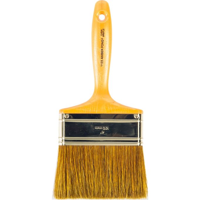 Wooster 4" Amber Fong Brown China Bristle Paint Brush