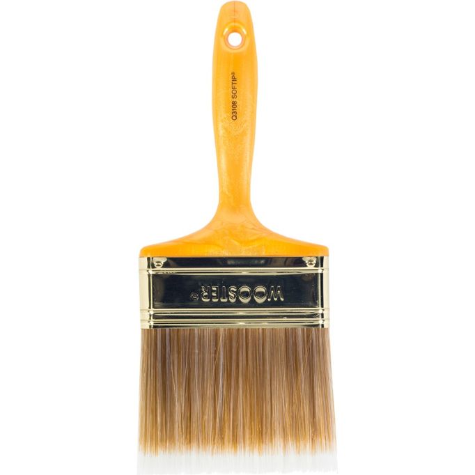 Wooster 4" Softip Nylon Flat Wall/Trim Paint Brush