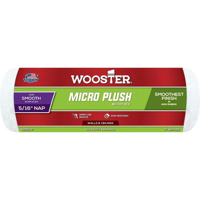 Wooster Micro Plush Microfiber Roller Covers