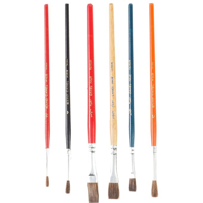 Wooster Decorator's Choice Artist Brush Canister 144pc Set (Round - 30 #2, 30 #4 & 24 #6; Flat - 24 1/4", 24 3/8" & 12 1/2")