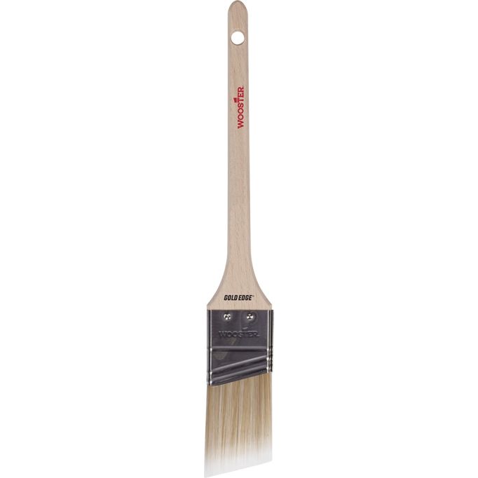 Wooster 1-1/2" Gold Edge Firm Thin Angle Rat Tail Paint Brush
