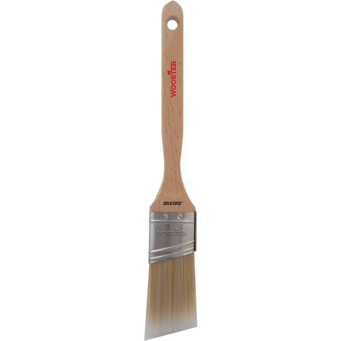 Wooster 1-1/2" Gold Edge Firm SemiOval Angle Sash Paint Brush