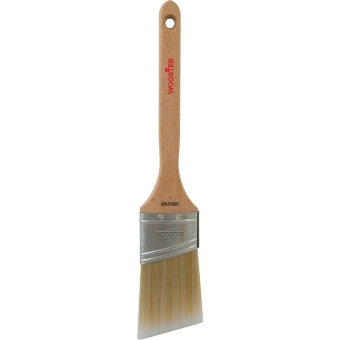 Wooster 2" Gold Edge Firm SemiOval Angle Sash Paint Brush