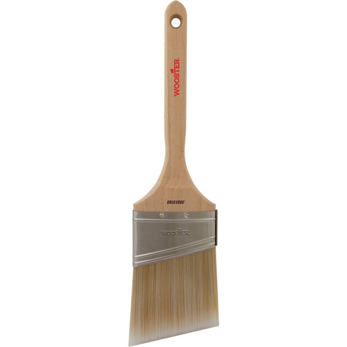 Wooster 3" Gold Edge Firm Semi Oval Angle Sash Paint Brush