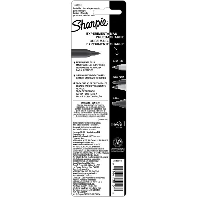 Sharpie Black Fine Point Permanent Marker