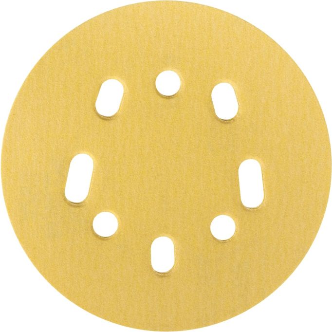 Norton 5" 5 & 8 Hole P220 Hook & Sand Paper H&L UVH Disc 25Pk