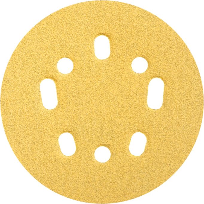 Norton 5" 5 & 8 Hole P80 Hook & Sand Paper H&L UVH Disc 25Pk