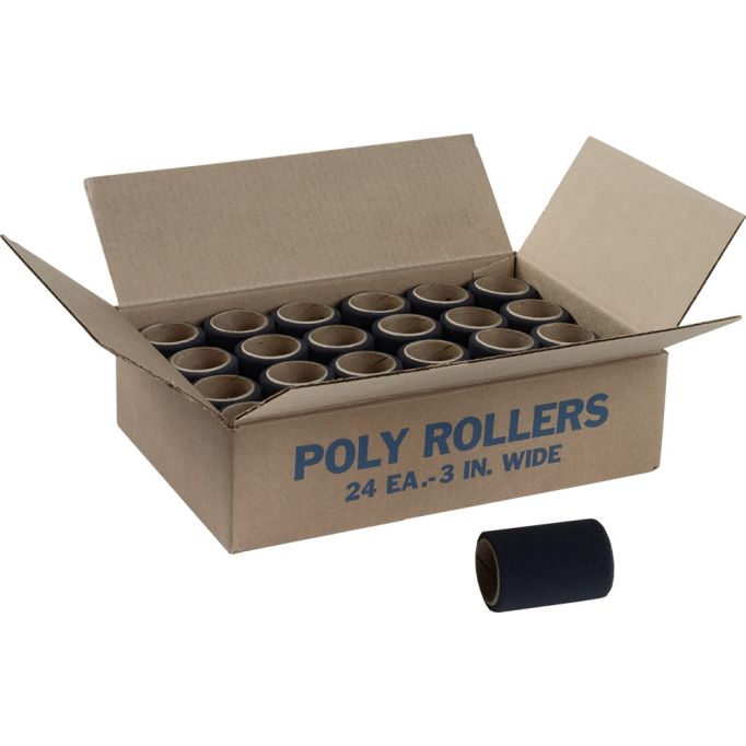 Jen 3" Poly Foam Roller (24 per Pack)