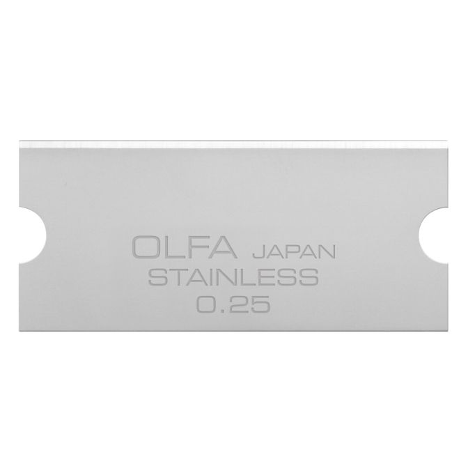 OLFA 40mm Stainless Steel Glass Scraper Blades 6pk