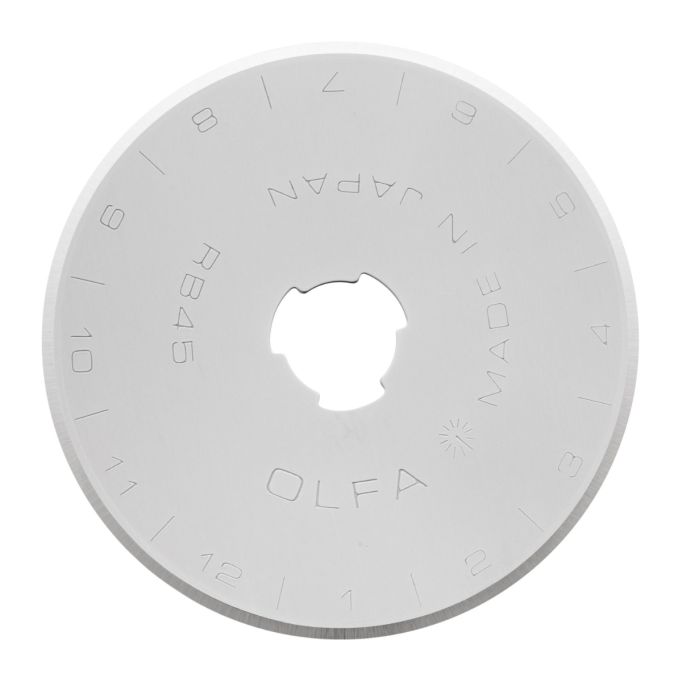 OLFA 45mm Tungsten Steel Rotary Blade for use w/ 45-C 5pk