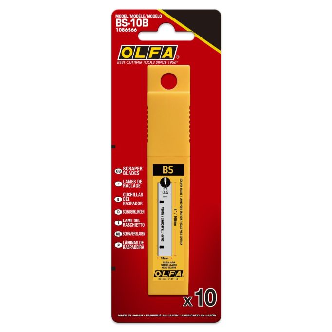 OLFA 100mm Dual-Edge Scraper Blades for use w/ XSR Series 10pk