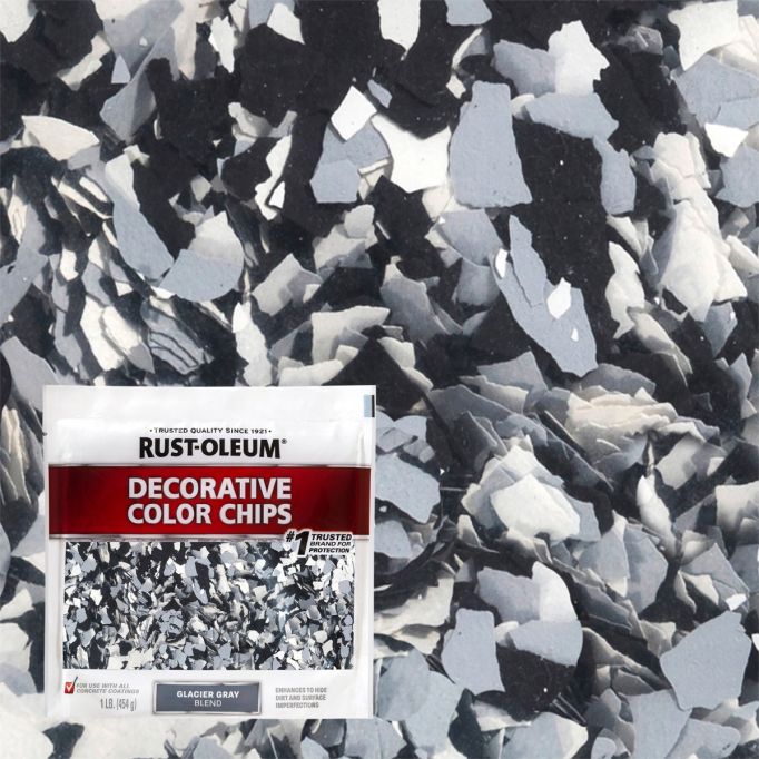 Rust-Oleum 1 lb Glacier Gray Blend Decorative Chips