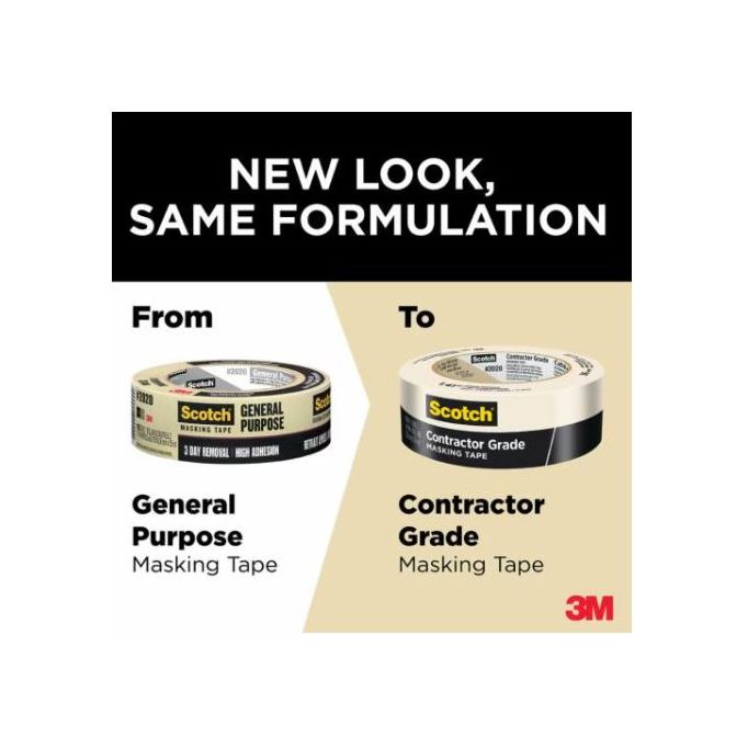 3M 2020 Scotch Contractor Grade Masking Tapes