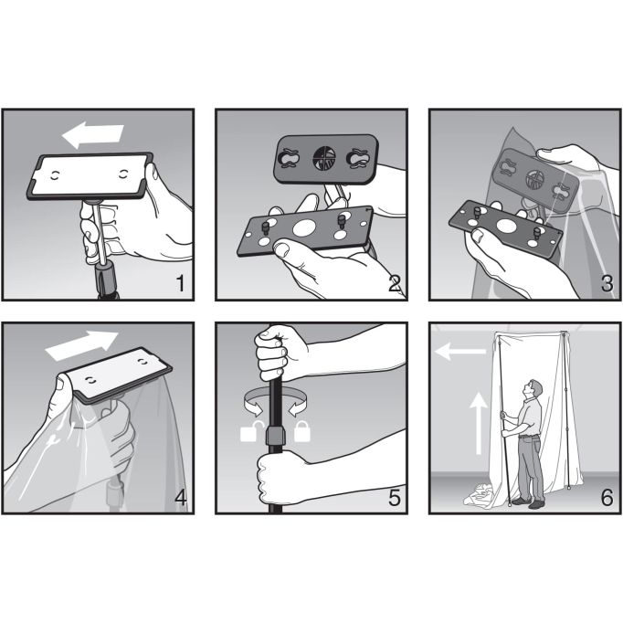 ZipWall 10 ft. Spring Loaded Dust Barrier Poles (4 Pack)