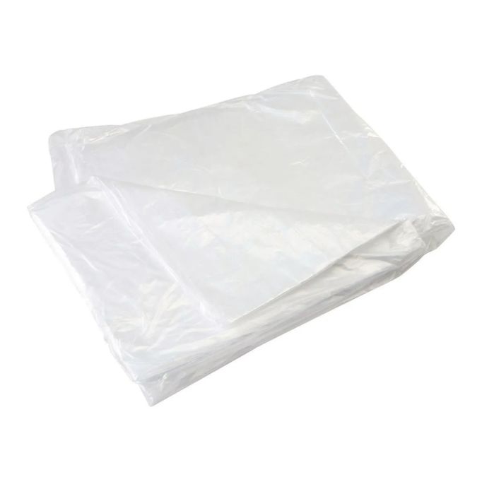 Dynamic 9' x 12' .5mil Flat Packed Embossed Clear Plastic Drop Cloth
