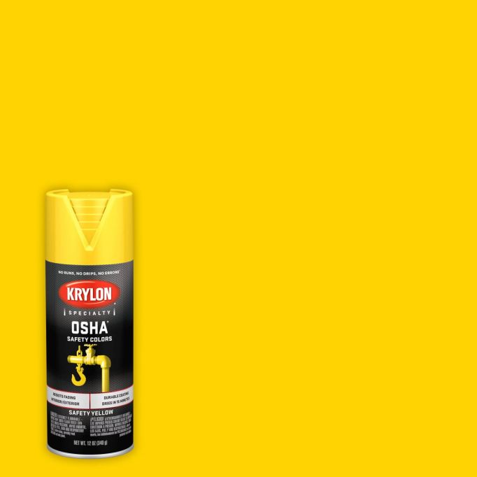Krylon 12oz OSHA Safety Yellow Spray