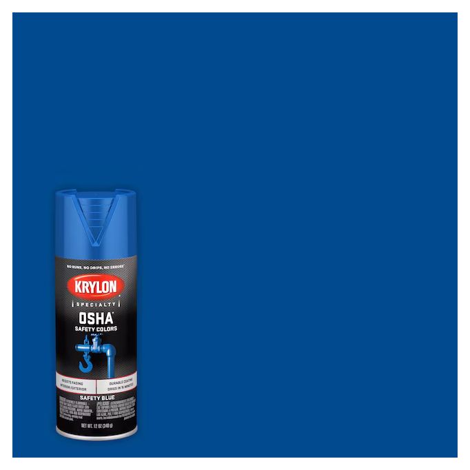 Krylon 12oz OSHA Safety Blue Spray
