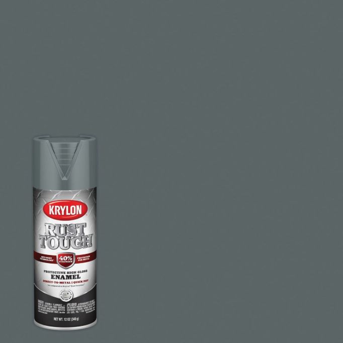 Krylon 12oz Gloss Machinery Gray Rust Tough Spray