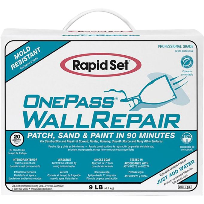 Rapid Set 70020009 9lb Box One Pass Wall Repair & Joint Compound