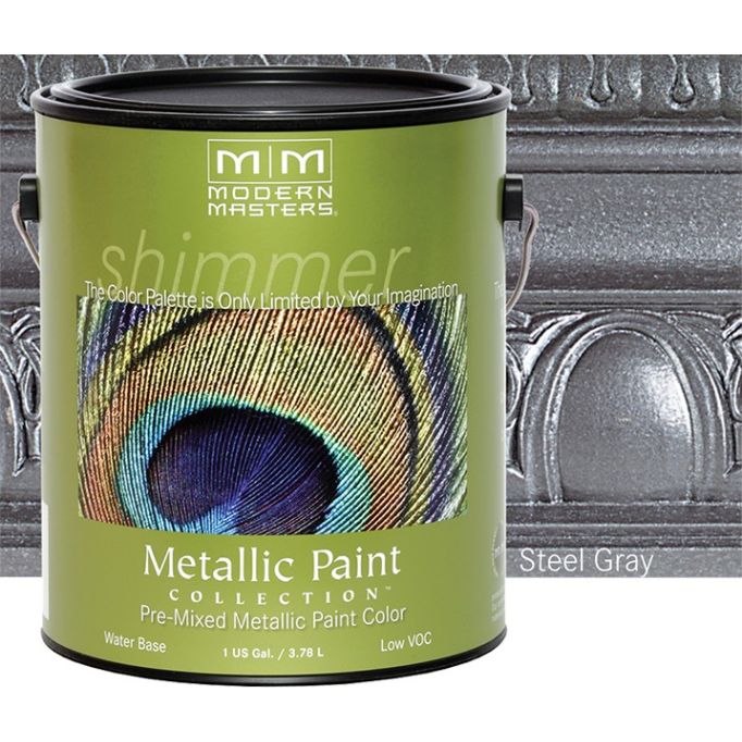 Modern Masters 1gal Steel Gray Metallic Paint