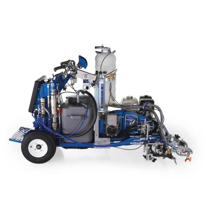 Graco LineLazer V 250SPS HP Reflective Series Self-Propelled Gas Hydraulic Airless Line Striper, Pressurized EZ Bead System, & LazerGuide3000 System w/TwoAutomatic Guns & One Tank