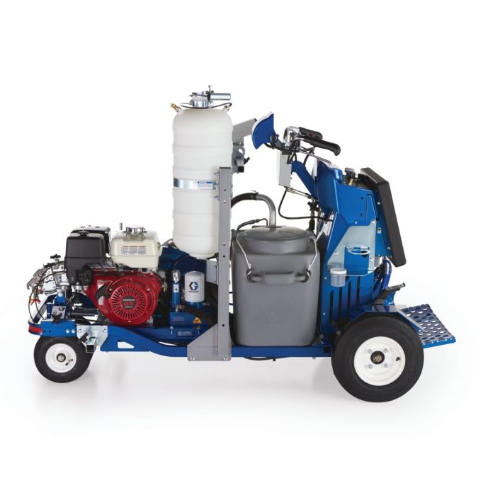Graco LineLazer V 250SPS HP Reflective Series Self-Propelled Gas Hydraulic Airless Line Striper, Pressurized EZ Bead System, & LazerGuide3000 System w/TwoAutomatic Guns & One Tank